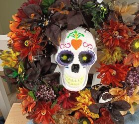 fun easy halloween wreath with dollar tree products