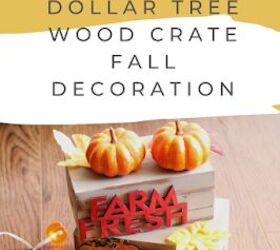 decoracin otoal con cajones de madera de dollar tree