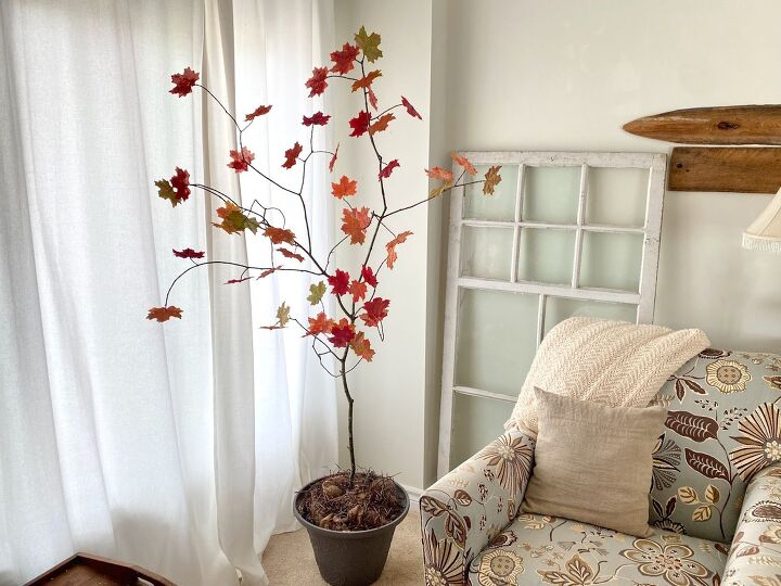How to Easily Make a Warm & Cozy DIY Faux Fall Tree | Hometalk