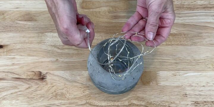 concrete garden lights