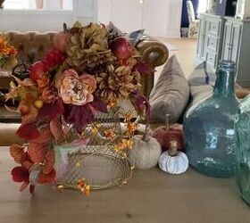 How to Turn a Trash Can Into a Pretty Fall-Inspired Centerpiece