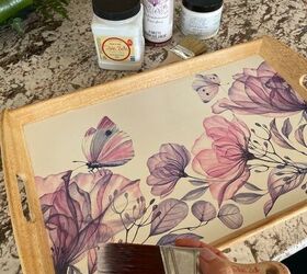 bandeja floral transfer