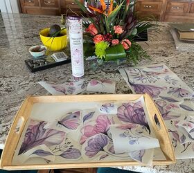 bandeja floral transfer