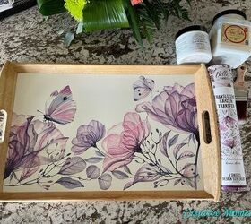 bandeja floral transfer