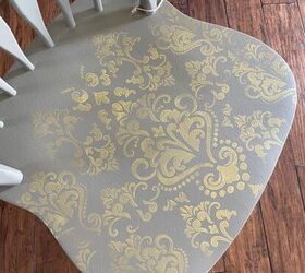 makeover on a makeover gold damask stencil aadido