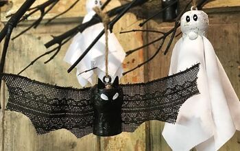 How to Make Cute Bat & Ghost Cork Ornaments
