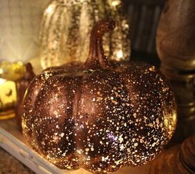 calabazas de vidrio de mercurio diy, Calabaza iluminada con vidrio de mercurio