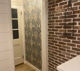 Watch how she jazzed up this accent wall to make it even more stylish AND functional