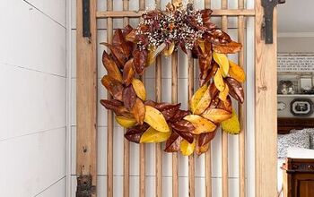 The Secret To Making A Fall Wreath With Preserved Leaves