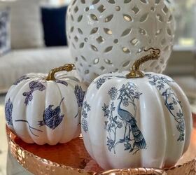 decoupage diy calabazas chinoiserie paso a paso, F cil Decoupage Chinoiserie calabazas Pinterest gr fico