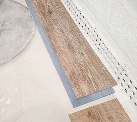 el mejor piso del tabln del vinilo para el stano remodelado, roble caqui traffic master grip edge vinyl plank