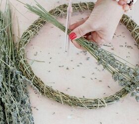 cmo hacer una corona de lavanda seca por menos de 25