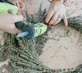 cmo hacer una corona de lavanda seca por menos de 25