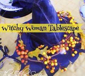 haz un sombrero de bruja con una bolsa de papel, witchy woman Tablescapes