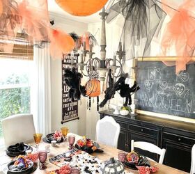 cmo hacer guirnalda de tul naranja y negro para halloween, C mo hacer guirnalda de Halloween de tul naranja y negro para la fiesta de Halloween de la familia Karins Kottage