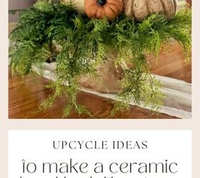 ideas de upcycle para que un cuenco de cermica parezca de piedra