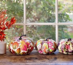 manualidad de calabaza con servilletas de decoupage, Decoupage Servilleta Calabaza Craft