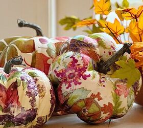 manualidad de calabaza con servilletas de decoupage, Manualidad de Calabaza con Servilletas de Decoupage