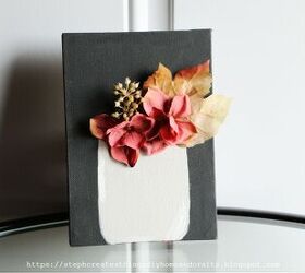 diy arte floral en lienzo