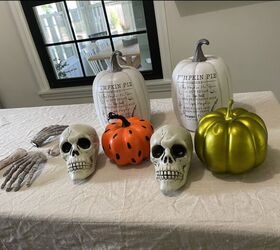 turn thrift store halloween finds into chic fall decor