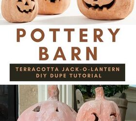 calabaza de terracota pottery barn diy dupe tutorial, Buscas una forma f cil y asequible de conseguir el look de Pottery Barn este Halloween Arts Classy Home te ayuda con este tutorial de bricolaje de calabazas Pottery Barn de terracota Sigue nuestros sencillos pasos y crea una bonita decoraci n que durar toda la temporada