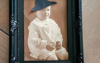 How to Turn Vintage Portraits Into Fun Halloween Witch Decor