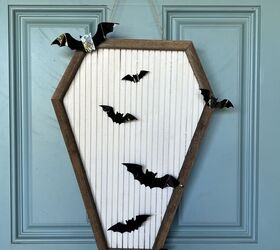 Halloween Coffin With Bats