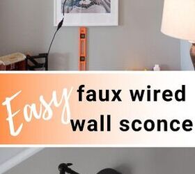 sorprendentemente fcil faux hardwired wall sconce hack usted puede hacer ahora, apliques de pared DIY
