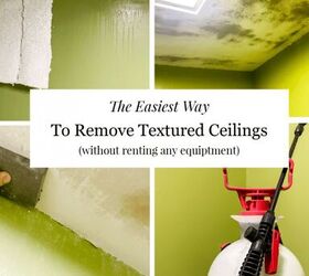 Cómo quitar la textura de los techos: Medio Baño Makeover