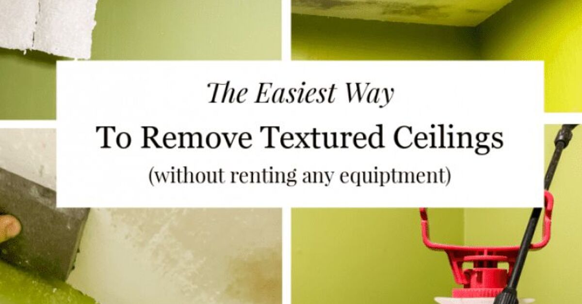 Remove Texture Cómo quitar la textura de los techos: Medio Baño Makeover | Hometalk