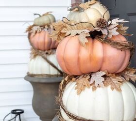 cmo hacer un topiario de calabazas apiladas