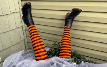 How to Make Duct Tape Witch Legs For Fun Halloween Decor