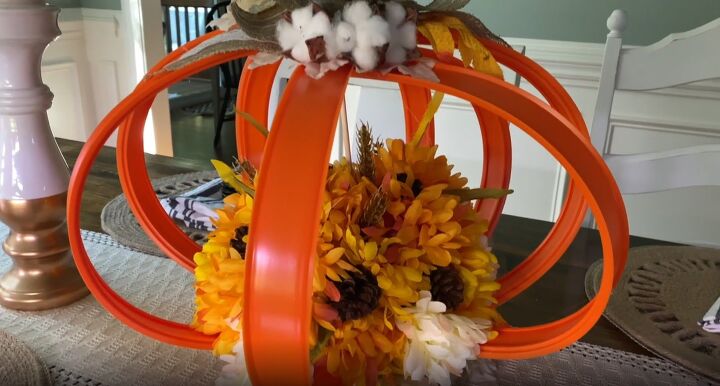 Hot Wheels pumpkin centerpiece