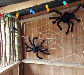 How to Create a Spooky Front Porch: DIY Halloween Spiderweb