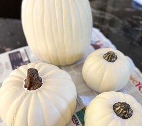 cmo hacer que las calabazas de imitacin parezcan de verdad, Calabazas blancas de imitaci n