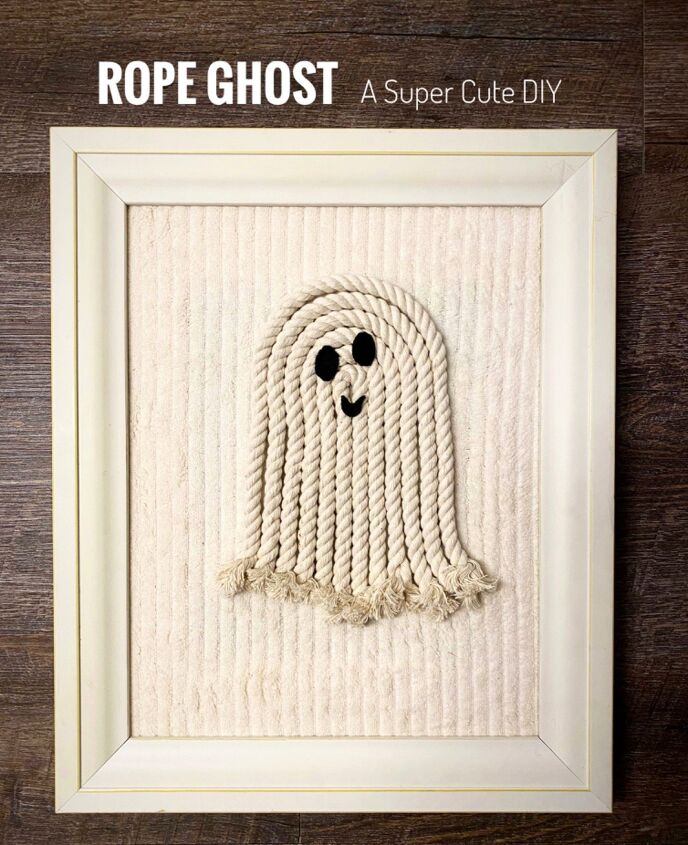 How to Make a DIY Rope Ghost For Your Halloween Wall Decor