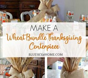 Cómo hacer un centro de mesa de manojo de trigo para Acción de Gracias