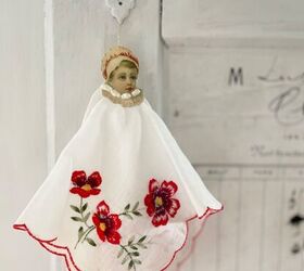 How to Make Christmas Angels With Old Handkerchiefs