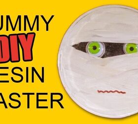 Posavasos de resina de Halloween DIY momia