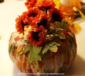 diy centro de mesa floral de calabaza cosecha
