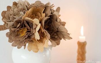 HOW TO MAKE A BURLAP ROSE BOUQUET