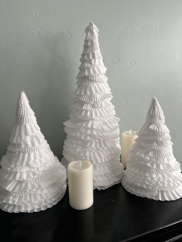 coffee filter christmas trees