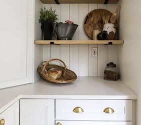 instalacin de un shiplap backsplash en la cocina, protector contra salpicaduras