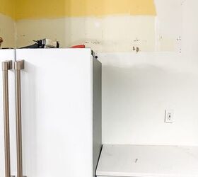 cmo construir un gabinete de cocina para electrodomsticos, armario refrigerador antes