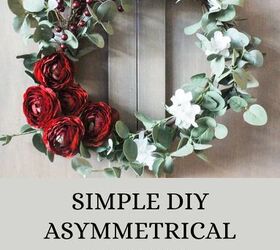 guirnalda asimtrica diy simple para el otoo