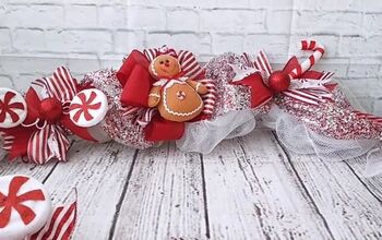 How to Make a Cute DIY Gingerbread Garland Out of Deco Mesh