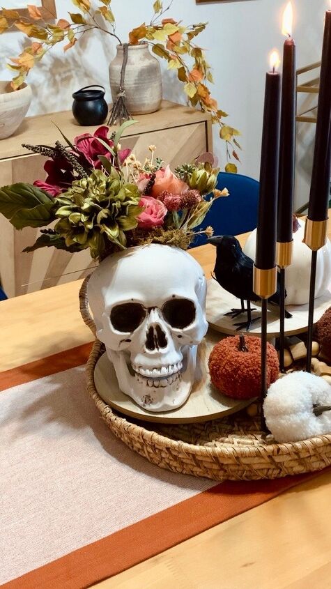 diy floral skull