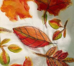 ideas de almohadas diy almohadas otoales pintadas, Almohada de oto o pintada y bordada DIY