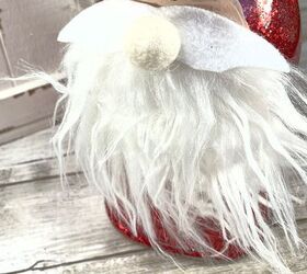 DIY Glitter Gumball Machine Santa Decoración