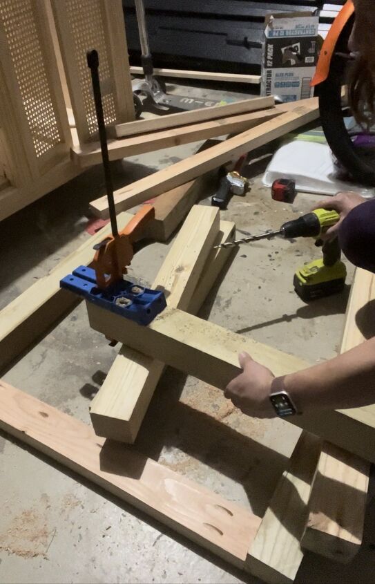 pottery barn portola table build